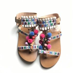 Boho Sandals with Ankle Strap
